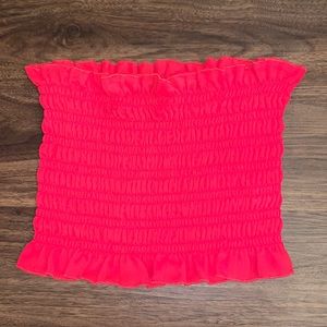 Red tube top